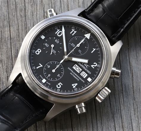 iwc pilot double chronograph replica|iwc pilot chronograph review.